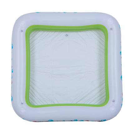 Sunclub Opblaasbaar Kinderzwembad met Zonnedak – 143 x 143 x 123 cm – Baby Zwembad met UV-Bescherming – 240 Liter