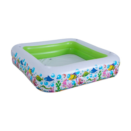 Sunclub Opblaasbaar Kinderzwembad met Zonnedak – 143 x 143 x 123 cm – Baby Zwembad met UV-Bescherming – 240 Liter