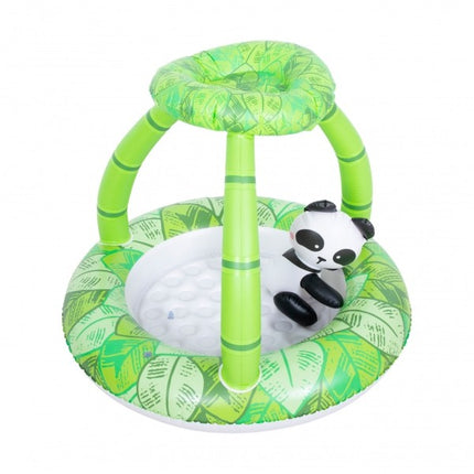 Sunclub Baby Zwembad met Dak en Panda – Opblaasbaar Peuterzwembad 98 cm – UV Zonbescherming
