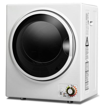 Costway Mini Wasdroger 2.5 Kg capaciteit Wit -  Elektrische Droger - Afvoerluchtdroger - 4 Droogmodi - 42 L 850 W