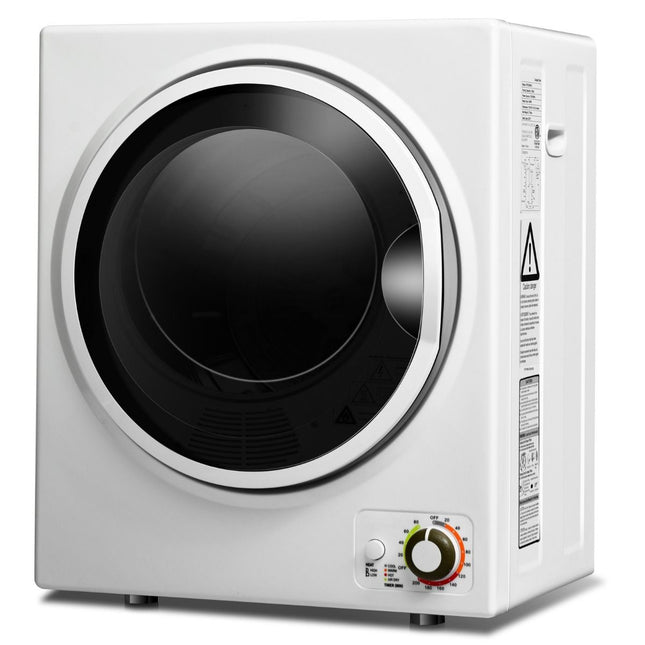 Costway Mini Wasdroger 2.5 Kg capaciteit Wit -  Elektrische Droger - Afvoerluchtdroger - 4 Droogmodi - 42 L 850 W