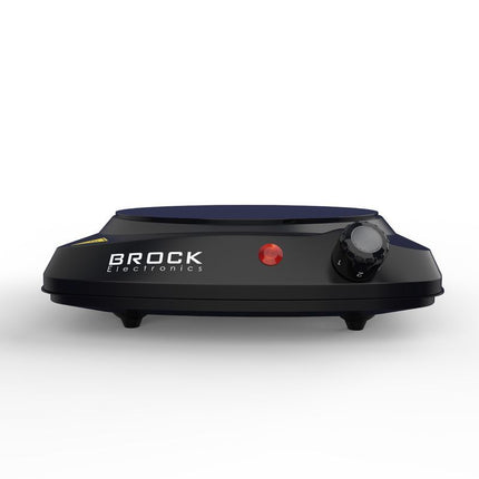 Brock Electronics Elektrische Kookplaat - Infrarood Kookplaat - Compacte 1 Pits - 1200W - Zwart
