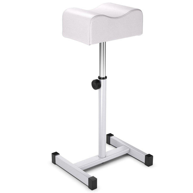 Trendmix Universele Ergonomische Pedicure/ Manicure Kruk Voetsteun - Beensteun in Hoogte Verstelbaar van 45-65 cm - Voetenbank voor Nagelverzorging in Salons en Spa Wit