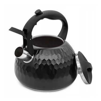 Meyerhoff RVS fluitketel 3 liter MH-4049 – Inductie fluitketel – Matzwart – Modern design