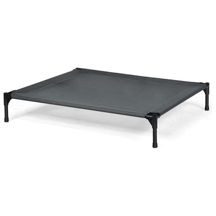 Trendmix Verhoogd Hondenbed Met Luifel - Hondenligstoel Huisdierbed Tent - Belastbaar tot 20 kg - Grijs 105 x 87 x 89 cm