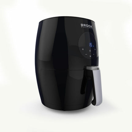 Brock Electronics Digitale Airfryer 3.5 Liter 1200W PFAS Vrij - Heteluchtfriteuse - Zwart - 6 Automatische Programma's