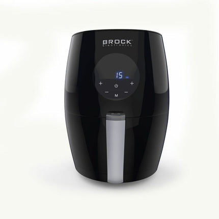 Brock Electronics Digitale Airfryer 3.5 Liter 1200W PFAS Vrij - Heteluchtfriteuse - Zwart - 6 Automatische Programma's