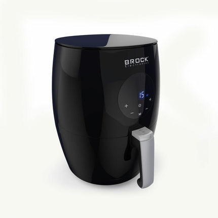 Brock Electronics Digitale Airfryer 3.5 Liter 1200W PFAS Vrij - Heteluchtfriteuse - Zwart - 6 Automatische Programma's
