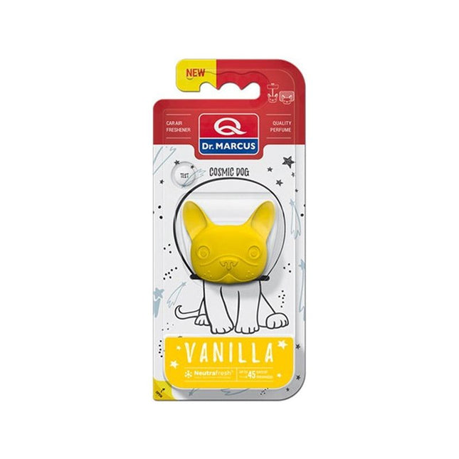 Dr. Marcus Vanilla Cosmic Dog autogeurtje met neutrafresh technologie - Luchtverfrisser auto - Tot 45 dagen geurverspreiding - 20 Gram