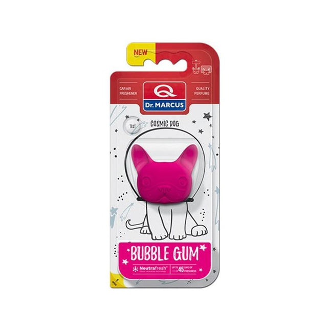 Dr. Marcus Bubble gum Cosmic Dog autogeurtje met neutrafresh technologie - Luchtverfrisser auto - Tot 45 dagen geurverspreiding - 20 Gram
