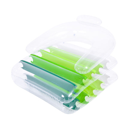 Sunclub Opblaasbaar Zwembad Luchtbed Groen – Opvouwbaar Water Lounge Ligbed 180 x 79 x 48 cm