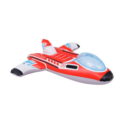 SunClub Opblaasbaar Zwembadvliegtuig Voor Kinderen – 112 x 102 cm – Opblaasbaar Vliegtuig Voor Zwembad en Strand