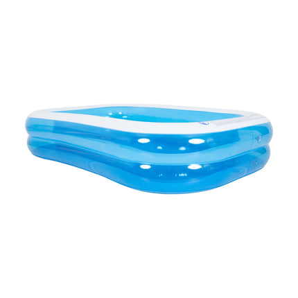 Sunclub Opblaasbaar Tuinzwembad 262x175x50 cm – Familie Zwembad voor Kinderen en Peuters – Groot Opblaasbaar Kinderzwembad voor Tuin, Camping en Zomer Waterplezier