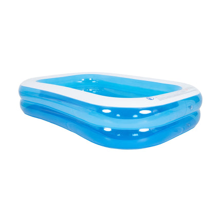 Sunclub Opblaasbaar Tuinzwembad 262x175x50 cm – Familie Zwembad voor Kinderen en Peuters – Groot Opblaasbaar Kinderzwembad voor Tuin, Camping en Zomer Waterplezier