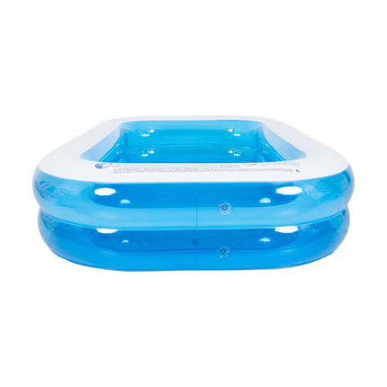 Sunclub Opblaasbaar Tuinzwembad 262x175x50 cm – Familie Zwembad voor Kinderen en Peuters – Groot Opblaasbaar Kinderzwembad voor Tuin, Camping en Zomer Waterplezier