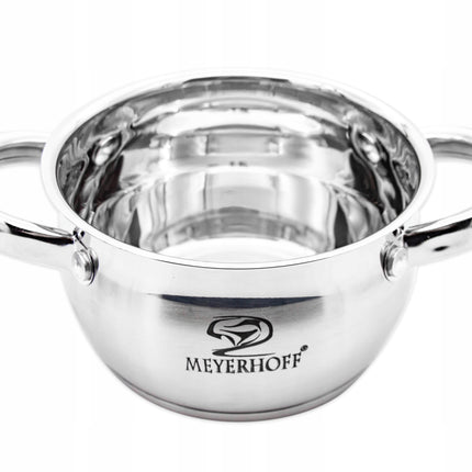 Kookpan 1,8 Liter RVS met Deksel – 16 cm Pan voor Inductie, Gas & Keramisch – Met Maatverdeling