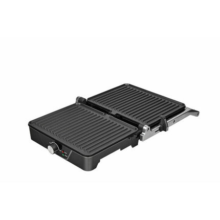 Brock Electronics Grote Contactgrill - Tafelgrill - Grillplaat: 30 x 24 cm - Instelbare Temperatuur - Tosti Apparaat - PFAS Vrij - 1500 W