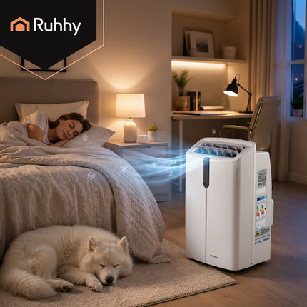 Mobiele Airconditioner 12000 BTU WiFi – 4-in-1 Airco met Verwarming, Ontvochtiger & Ventilator – 25-30 m² - 3,5 kW