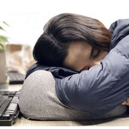 3 delige memory foam nekkussen inclusief slaapmasker en oordopjes