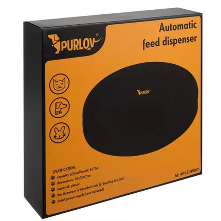 Purlov automatische voerbak met 24 uur timer en 6 vakken - Voor droog en natvoer