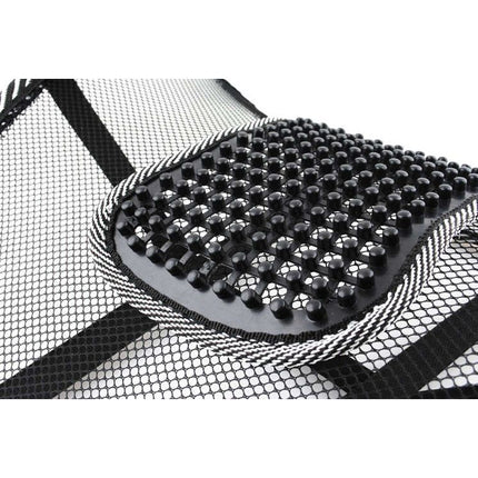 Malatec Corrigerende Rugsteun – Bureaustoel & Autostoel – Ergonomische Lendensteun – Met Massagekralen – Ademend Gaas – Houdingscorrectie