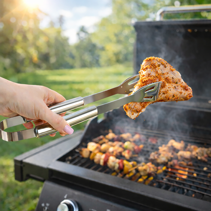BBQ Gereedschapset 6-delig RVS – Complete Barbecue Accessoires Set met Opbergkoffer