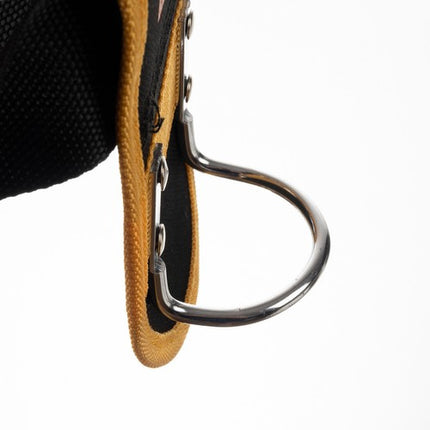 Bigstren Multifunctionele Gereedschapsriem – 22 Vakken – 2 Lussen – Hamerhouder – Oxford 600D – Zwart/Geel – Verstelbaar