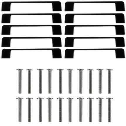 Meubelgrepen 10 stuks Mat Zwart – Aluminium Kastgrepen – 96 mm Boorafstand – Voor Kast, Lade en Dressoir Iso Trade