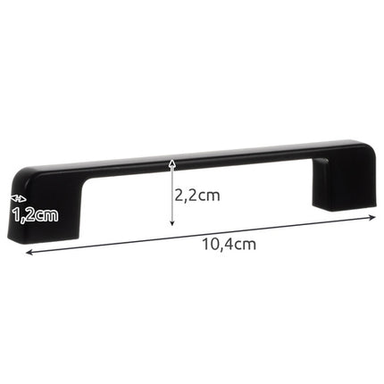 Meubelgrepen 10 stuks Mat Zwart – Aluminium Kastgrepen – 96 mm Boorafstand – Voor Kast, Lade en Dressoir Iso Trade