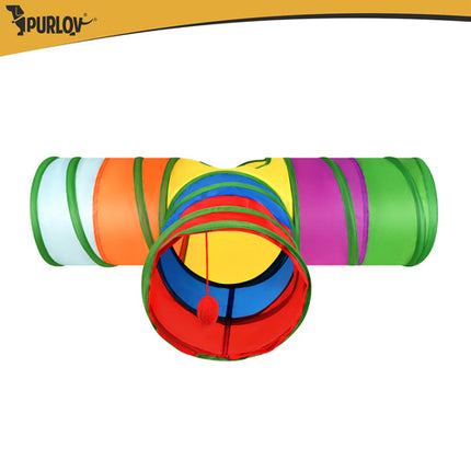 Katten Speelgoedset 24-delig XXL – Kattentunnel 80 cm – Hengel – Speelballen – Speelmuizen – Interactief Kattenspeelgoed