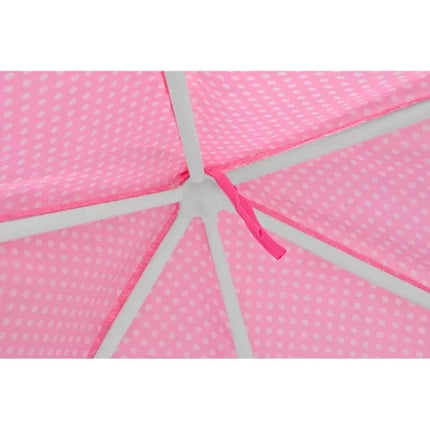 Kruzzel Speeltent Paleistent Kinder Tent  - Tipi Voor Binnen en Buiten - Roze - 135 x 135 x 140 cm