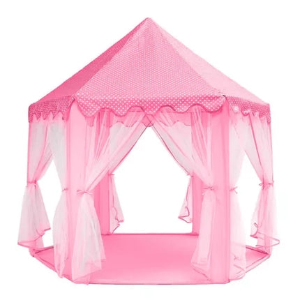 Kruzzel Speeltent Paleistent Kinder Tent  - Tipi Voor Binnen en Buiten - Roze - 135 x 135 x 140 cm