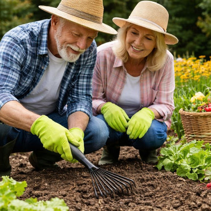 Handhark 38 cm – Waaierhark – Tuinhark voor Bloemen, Borders en Bladeren – Metalen Tanden