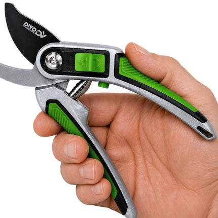 Snoeischaar 22 cm – Heavy Duty – Gehard Stalen Blad – Verstelbare Bladopening – Voor Takken, Struiken en Planten