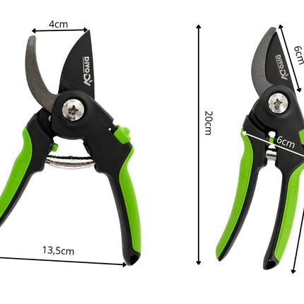 Snoeischaar 20 cm – Heavy Duty – Gehard Stalen Blad – Voor Takken, Struiken en Planten