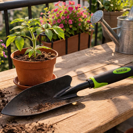 Handschep 33 cm – Plantschep – Tuinschep – Handschep voor Planten, Verpotten en Tuinieren – Gehard Staal
