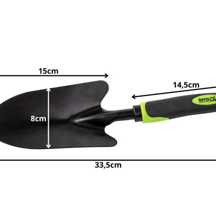 Handschep 33 cm – Plantschep – Tuinschep – Handschep voor Planten, Verpotten en Tuinieren – Gehard Staal