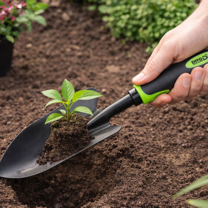 Handschep 33 cm – Plantschep – Tuinschep – Handschep voor Planten, Verpotten en Tuinieren – Gehard Staal