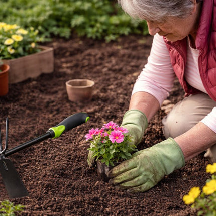 Dubbele Handhak 31 cm – Handcultivator en Tuinhak – 2-in-1 Onkruidwieder – Voor Losmaken van Grond en Wieden