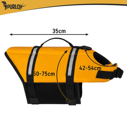Reddingsvest Hond L – Honden Zwemvest 10-20 kg – Veiligheidsvest voor Honden – Reflecterend – Geel