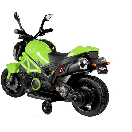 Elektrische naked bike - kindermotor - motor voor kinderen tot 25kg max 1-3 km/h groen