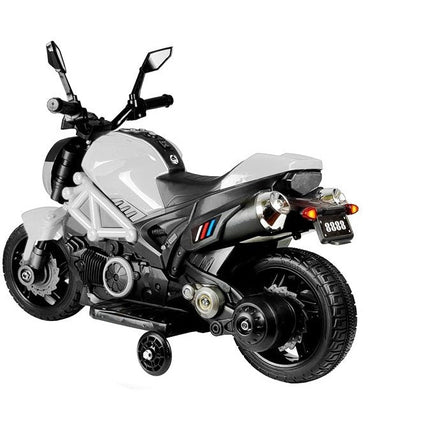Elektrische naked bike - kindermotor - motor voor kinderen tot 25kg max 1-3 km/h wit