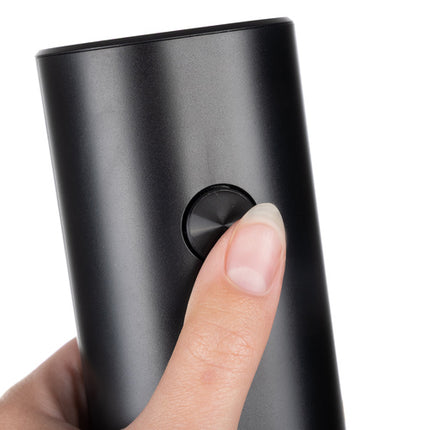 Ruhhy Elektrische Peper- en Zoutmolens Set – 2 Stuks – Keramisch Mechanisme – Instelbare Maalgraad – LED Verlichting – Zwarte Luxe Kruidenmolens