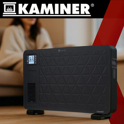 Kaminer Ziflo 2300W Elektrische Convectorkachel – WiFi App-bediening – Energiebesparend – Turboheater – 24H Timer – Oververhittings- & Kantelbeveiliging