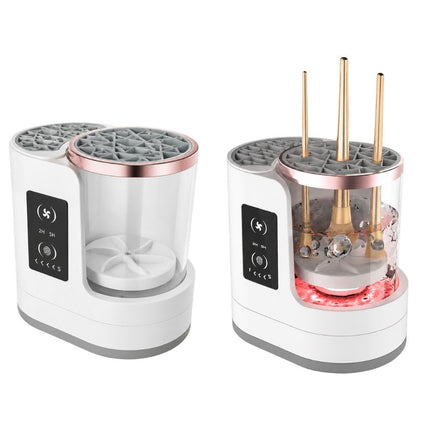 Elektrische Make-up Kwastenreiniger – Automatische Kwastenreiniger met Droogfunctie – USB-C – Wit