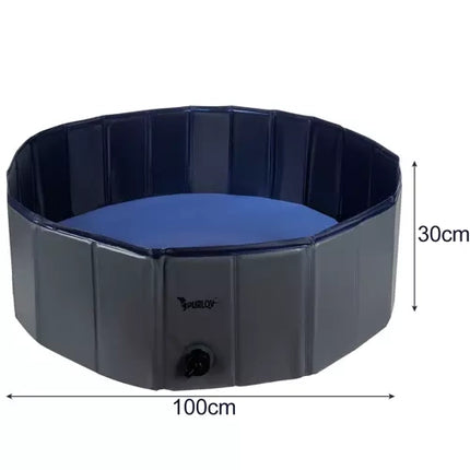 Hondenzwembad Opvouwbaar 100 x 30 cm – Antislip Hondenbad – Koelbad voor Honden – 230 Liter – Opvouwbaar Zwembad voor Honden