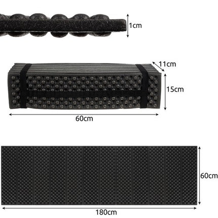 Opvouwbaar Slaapmatje 180 x 60 x 1 cm – Camping Slaapmat – Isolerende Mat Voor Kamperen, Vissen en Outdoor