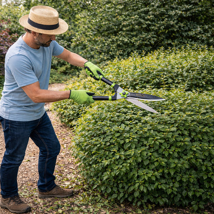 Heggenschaar 59 cm – Handmatige Heggenschaar – Tuinschaar voor Hagen, Struiken en Sierplanten – Gehard Staal