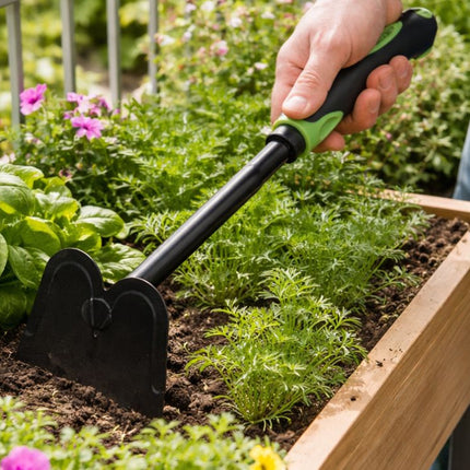 Handhak 30 cm – Tuinhak – Handcultivator – Onkruidwieder – Voor Losmaken van Grond en Wieden
