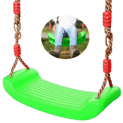 Tuinschommel voor kinderen / kinderschommel met touwen max 100kg groen 44cm x 17cm